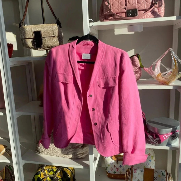 Akris Punto Pink Linen Jacket 🌸 - Picture 2 of 7